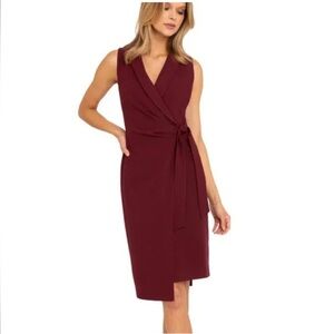 Sandro Ferrone Roma fuschia sleeveless midi dress size 11